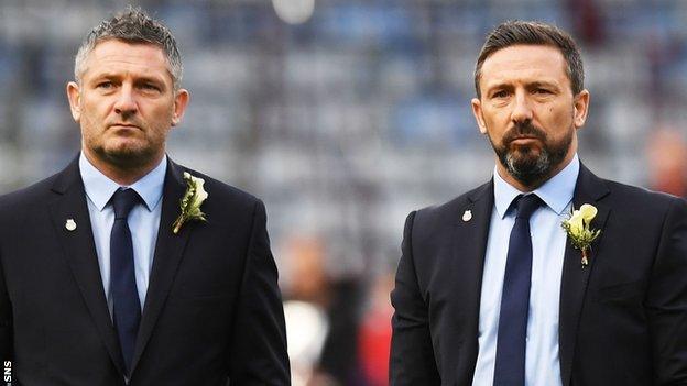 Tony Docherty and Derek McInnes