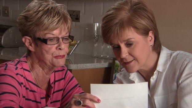 Kay Ullrich and Nicola Sturgeon