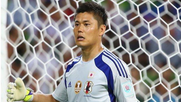 Japan goalkeeper Eiji Kawashima