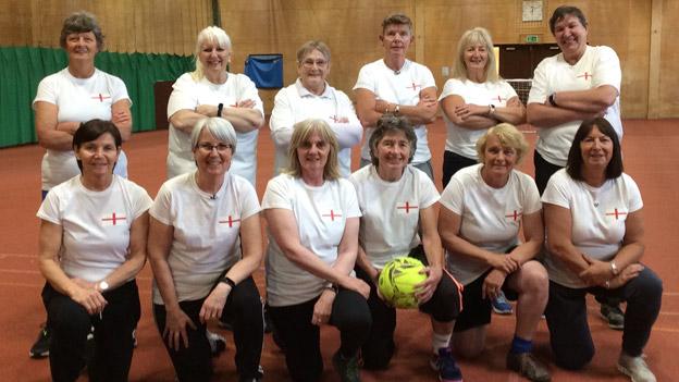 Members of the 1971 unofficial England women's football squad