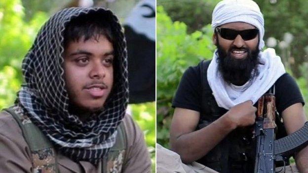 Reyaad Khan, from Cardiff and Ruhul Amin, from Aberdeen travelled to Syria to fight with the so-called Islamic State