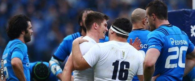 Owen Farrell and Jamie George