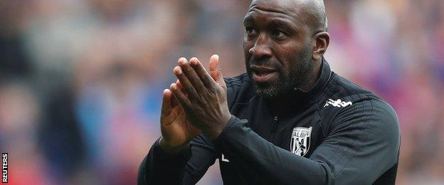 West Bromwich Albion head coach Darren Moore