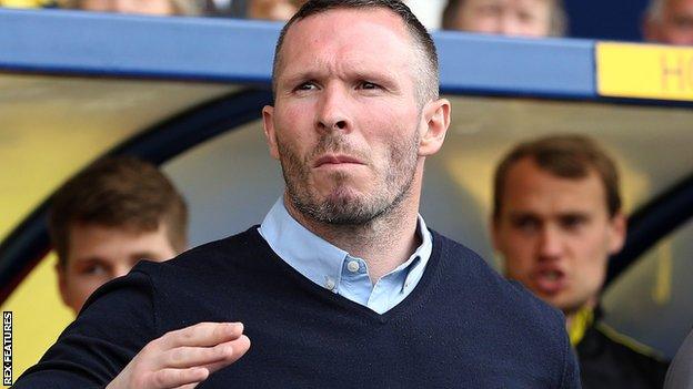 Oxford United head coach Michael Appleton