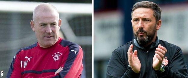 Mark Warburton and Derek McInnes