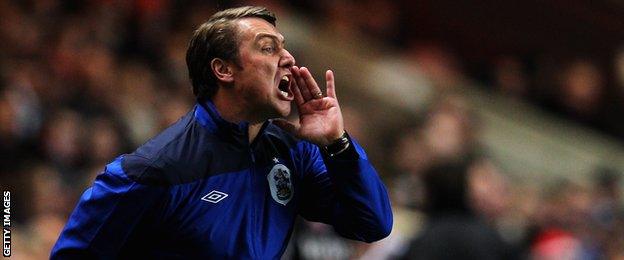 Lee Clark cuts an animated figure on the touchline