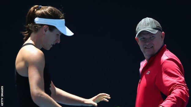 Johanna Konta (left) and Michael Joyce