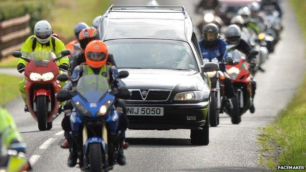 Cortege convoy for Dr John Hinds