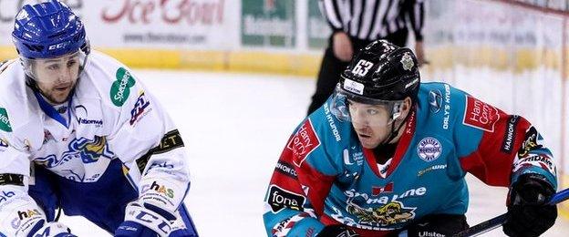 Giants forward Brendan Connolly in action against the Fife Flyers