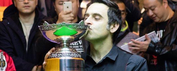 Ronnie O'Sullivan won the Shanghai Masters in November