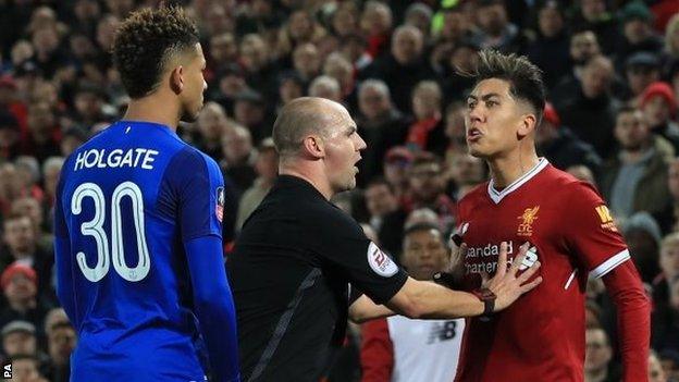 Mason Holgate and Roberto Firmino