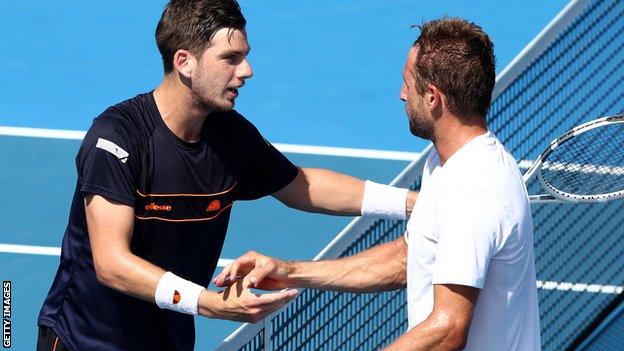 Cameron Norrie (left) and Tennys Sandgren