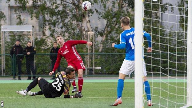 Lewis Ferguson's late goal sealed Aberdeen's progression