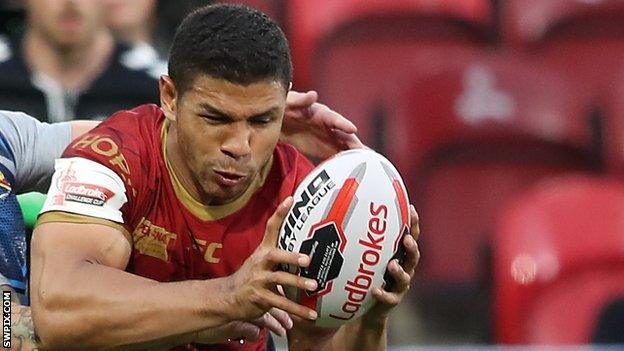 David Mead played at Wembley as centre in the 20-14 Challenge Cup win over Warrington in 2018