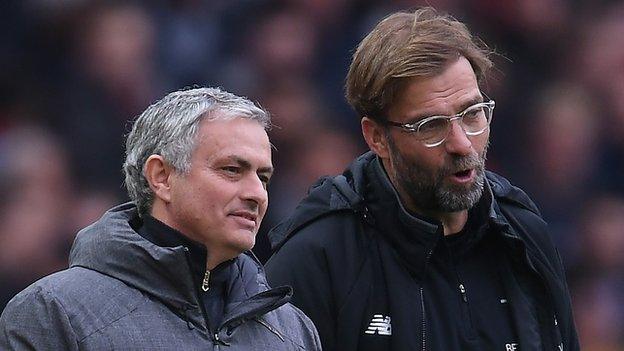 Jose Mourinho and Jurgen Klopp