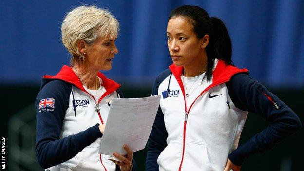 Judy Murray and Anne Keothavong