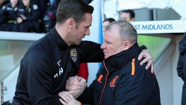 Kevin Nolan and Steve Evans