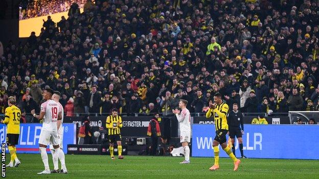 Sebastien Haller playing for Dortmund