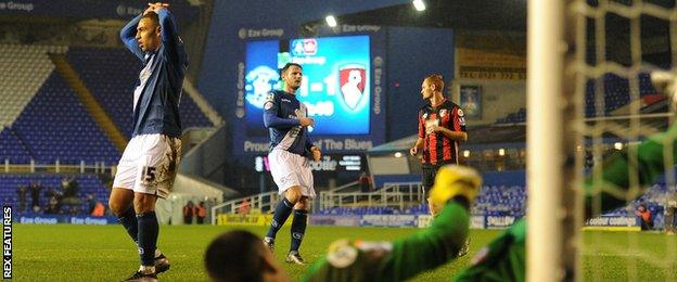 James Vaughan misses penalty