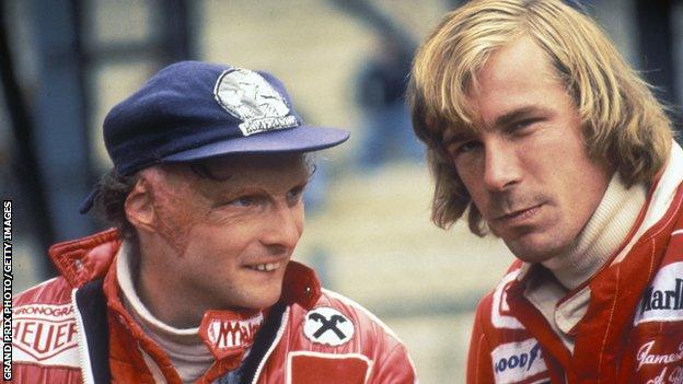 Niki Lauda and James Hunt