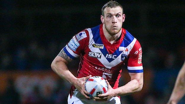 Wakefield Trinity's Dean Hadley scored two of his side's six tries at Belle Vue