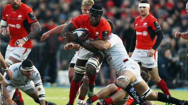 Maro Itoje impressed in the Saracens pack