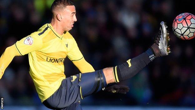Oxford United midfielder Kemar Roofe