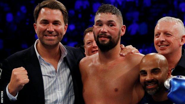 Eddie Hearn and Tony Bellew