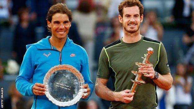 Rafael Nadal and Andy Murray