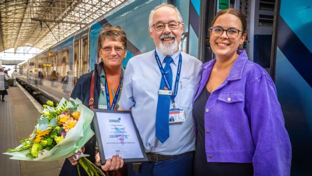 Train driver who became accidental YouTube star retires - BBC News