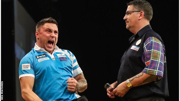 Gerwyn Price and Gary Anderson