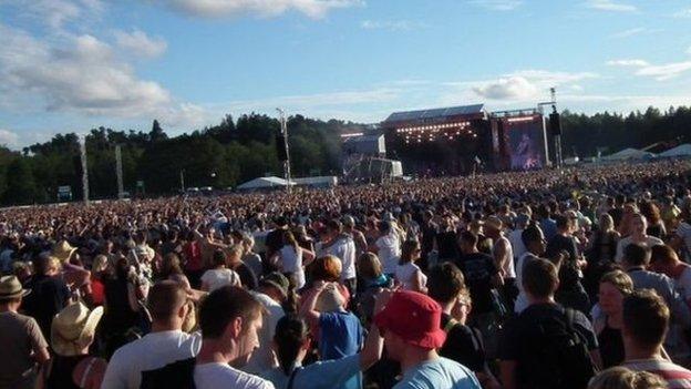 V Festival main stage in Chelmsford