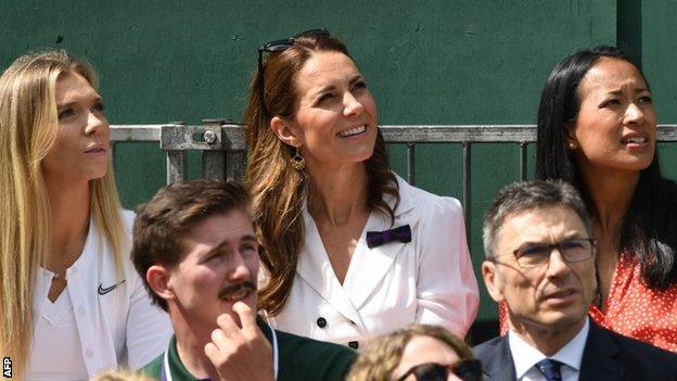 Katie Boulter, Duchess of Cambridge and Anne Keothavong