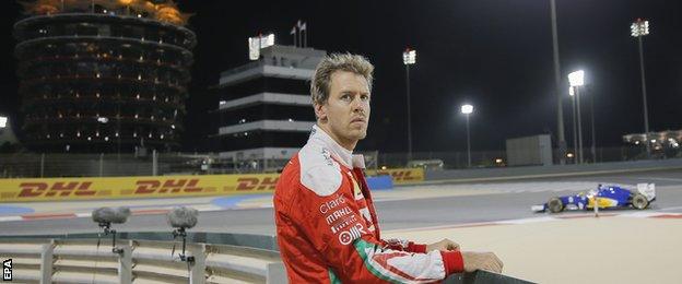 Ferrari F1 driver Sebastian Vettel