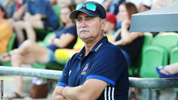 Great Britain's women head coach Mark Hager