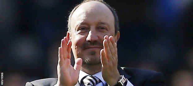 Benitez has won three of his 10 games in charge