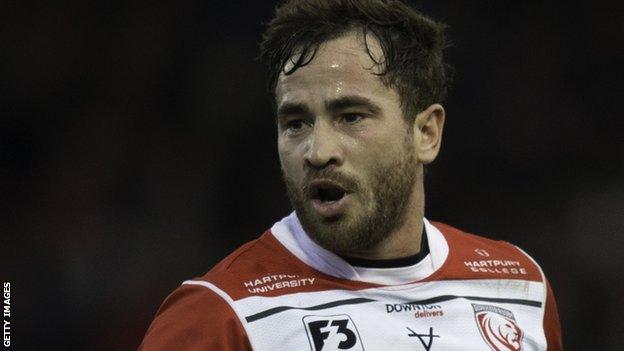 Danny Cipriani playing for Gloucester