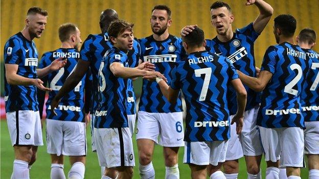 Inter Milan celebrate