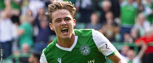 Scott Allan scored the only goal at Easter Road on 85 minutes