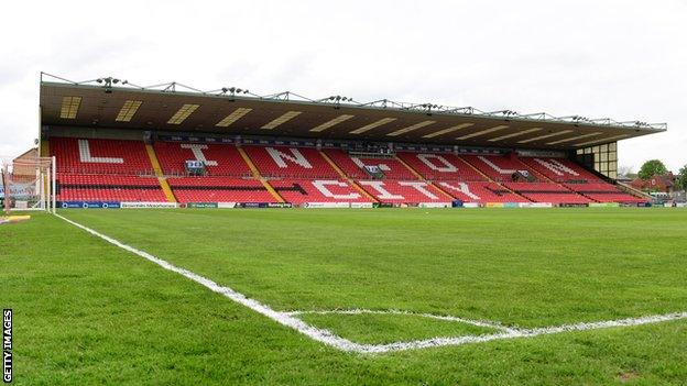 Lincoln City's Sincil Bank home