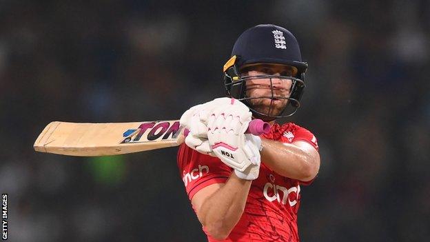 England batter Dawid Malan in T20 v Pakistan in Lahore