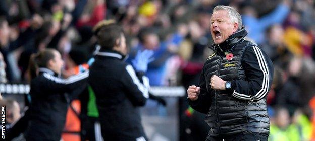 Chris Wilder led Sheffield United to second place in the Championship last season