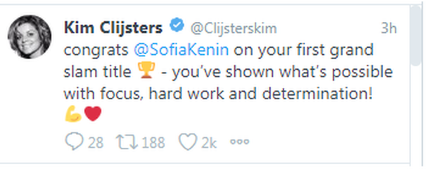 kim clijsters tweet