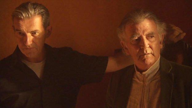 Gerry Anderson with A City Dreaming director Mark McCauley