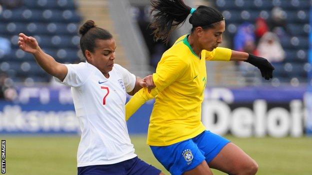 Nikita Parris against Brazil