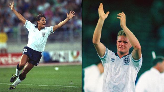 Gary Lineker and Paul Gascoigne