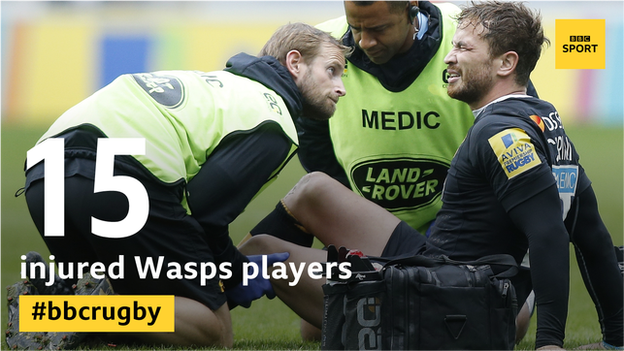 Medics tend to an injured Danny Cipriani