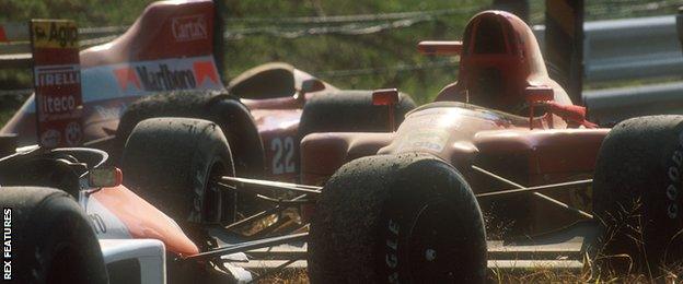 Ayrton Senna and Alain Prost 1990