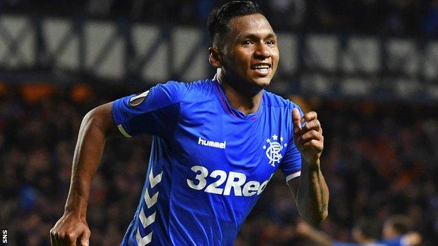 Rangers striker Alfredo Morelos