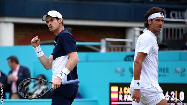 Andy Murray and Feliciano Lopez